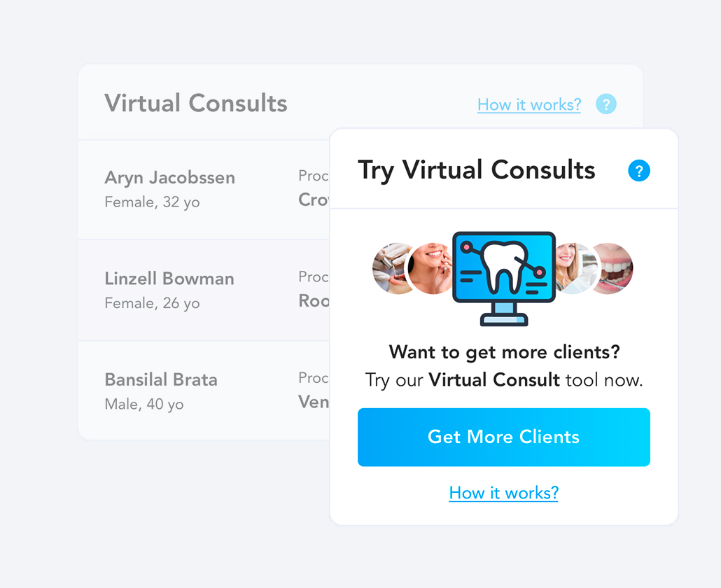 ReferHub virtual consultations dashboard interface.