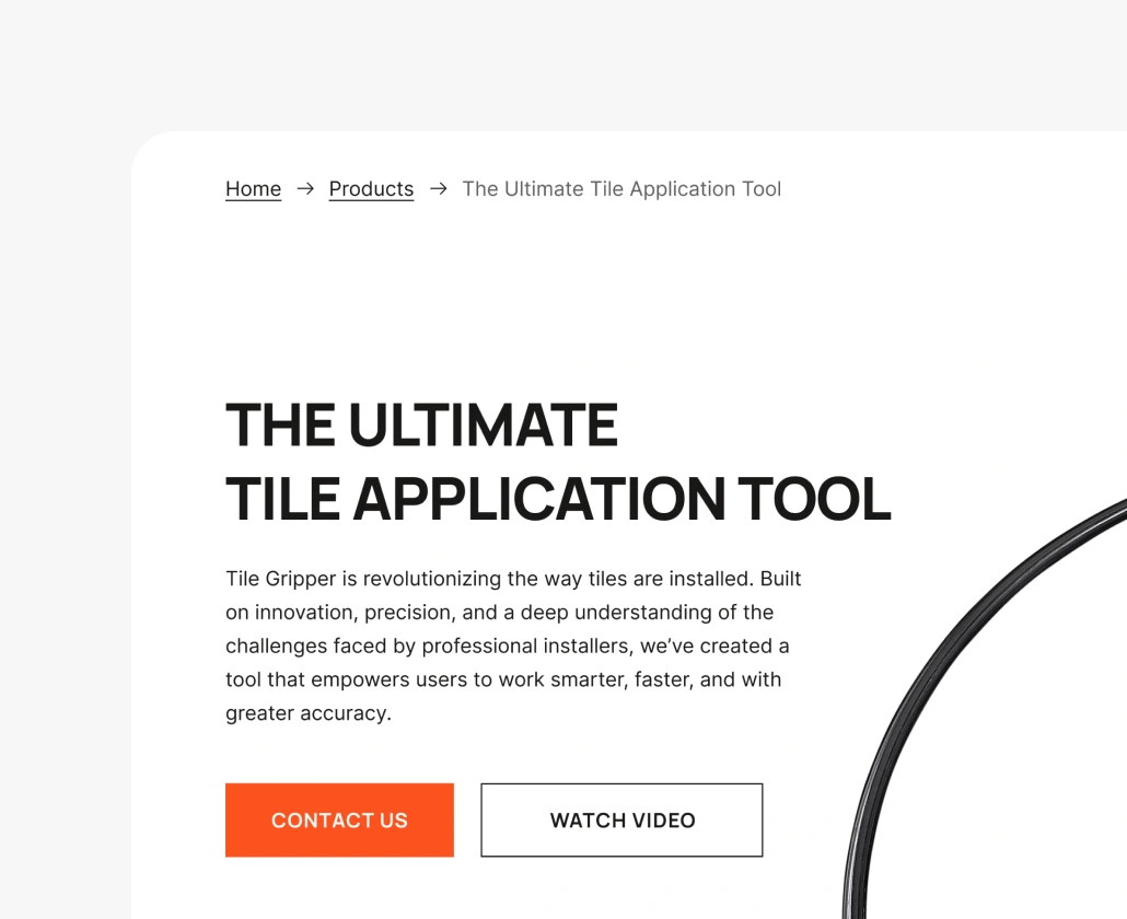 Tile Gripper product page.